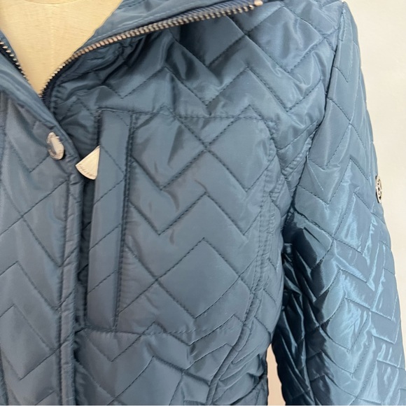 Calvin Klein Peacock Color Quilted Chevron Jacket - Size Small - Duplicate - Picture 5 of 15
